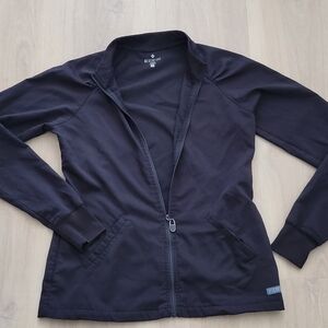 MedCouture Touch Black Scrubs Jacket Size XS